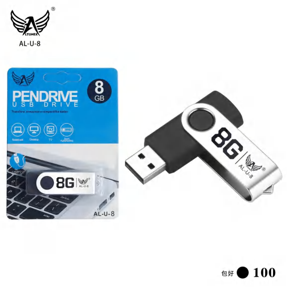 1- Pendrive 8gb AL-U-8