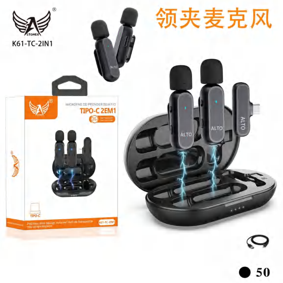 Microfone K61-TC-2IN1
