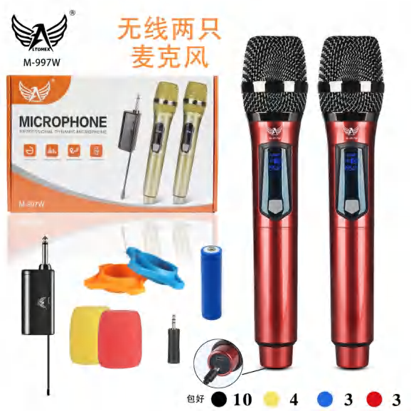 Microfone Duplo M-997W