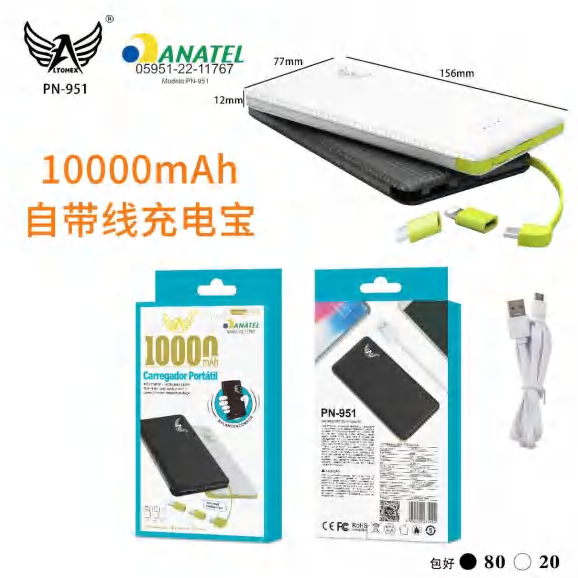 Powerbank 10000mah PN-951-NOVA