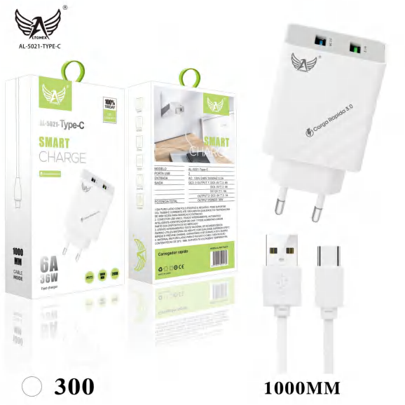 Carregador AL-5021-TYPE-C