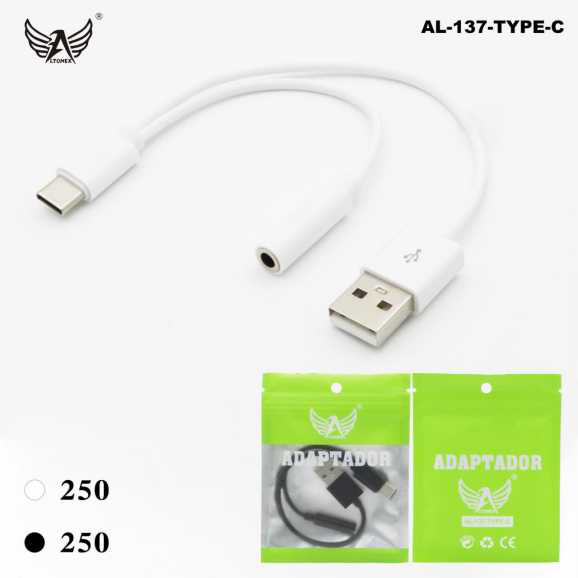 Adaptador Tipo C Para P2/usb AL-137-TYPE-C