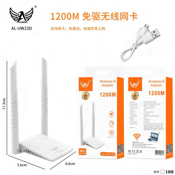 Adaptador Wireless AL-UW23D