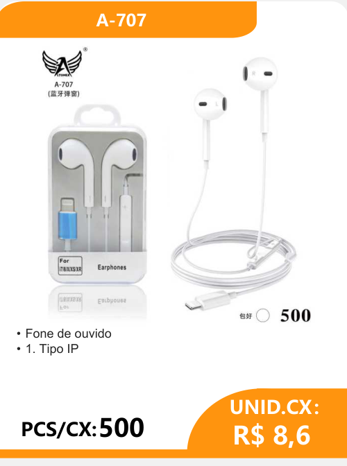 Fone de Ouvido Tipo IP A-707 - 2