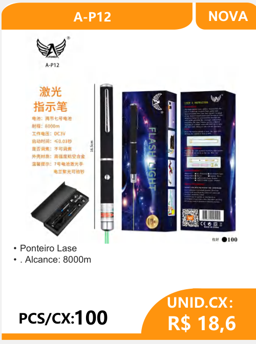 Ponteiro Laser A-P12 - 2