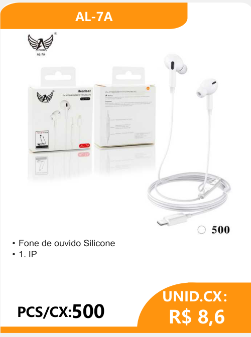 Fone de Ouvido Silicone AL-7A - 2