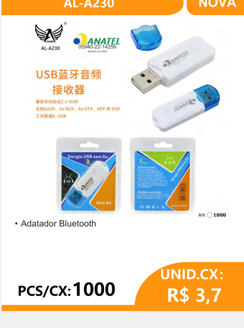 Adaptador Bluetooth USB AL-A230