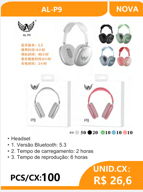 Headset AL-P9 - 2