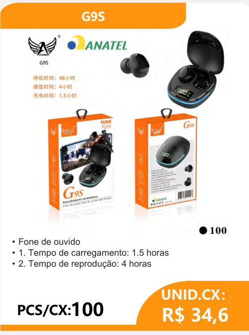 Fone de Ouvido G9S - 2
