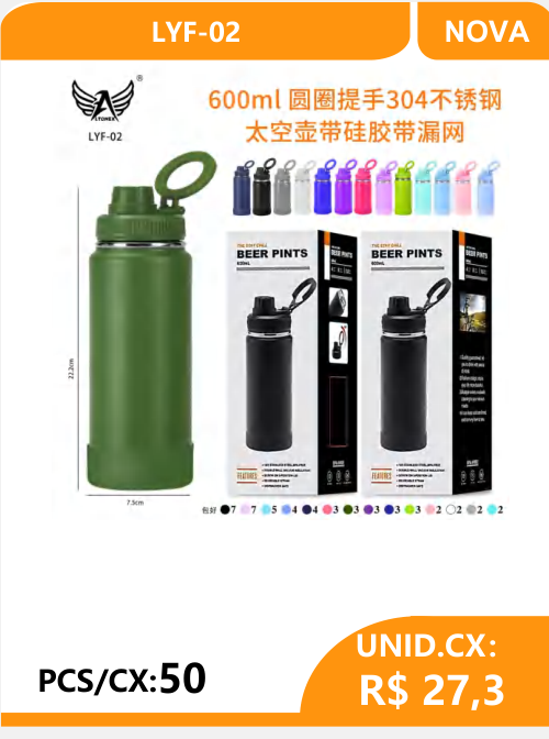 Garrafa Térmica 1250ml LYF-02 - 2