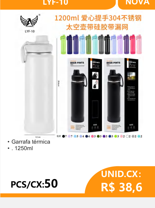 Garrafa Térmica 1250ml LYF-10 - 2
