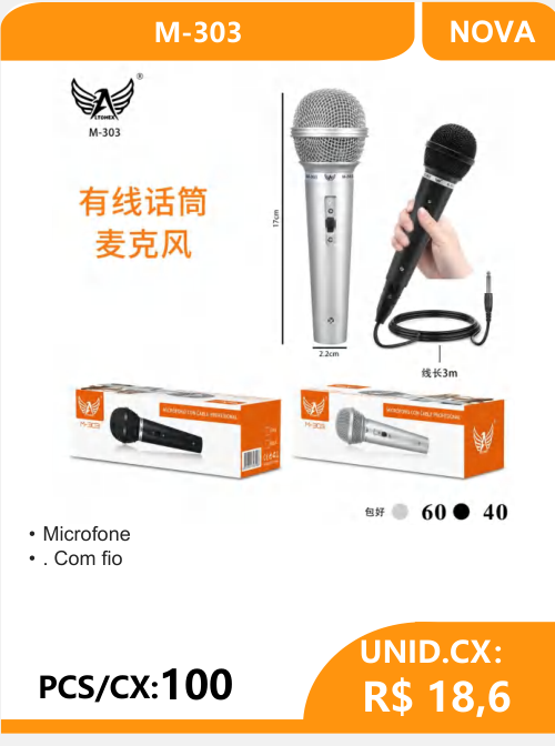 Microfone M-303 - 2
