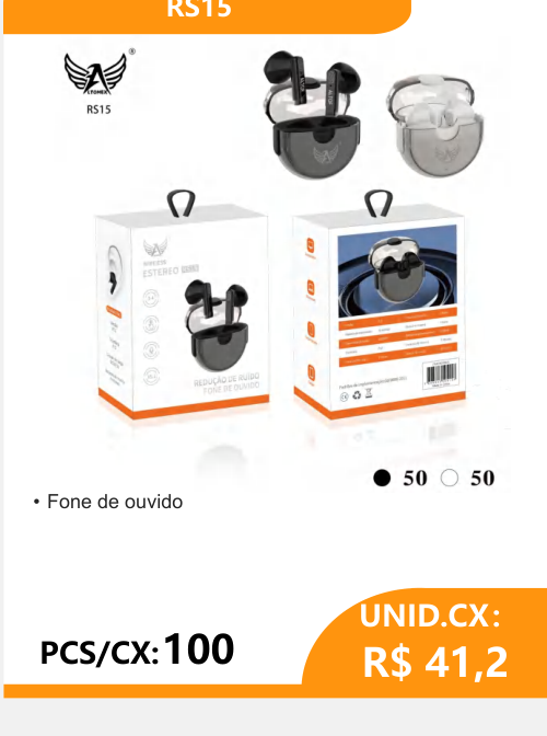 Fone de Ouvido RS15 - 2