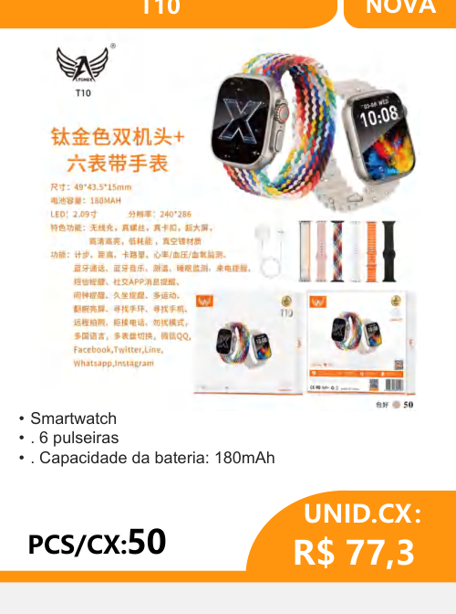 Smartwatch T10