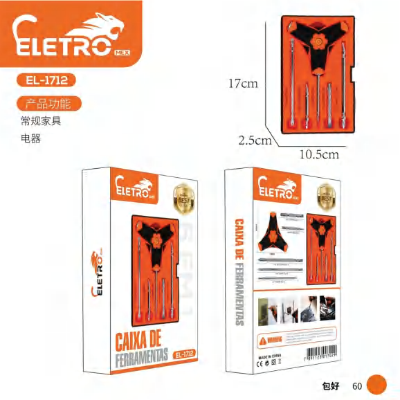 Caixa De Ferramentas EL-1712