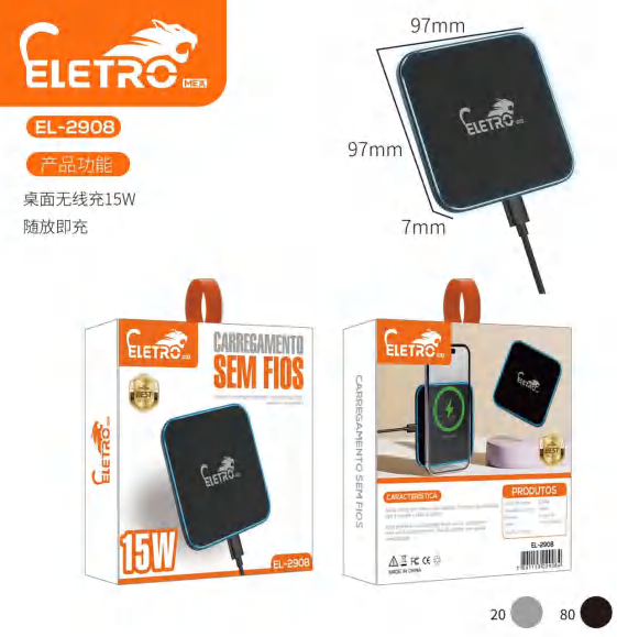 Carregamento Por Indução 15w EL-2908