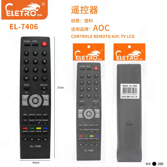 Controlo Remoto EL-7406