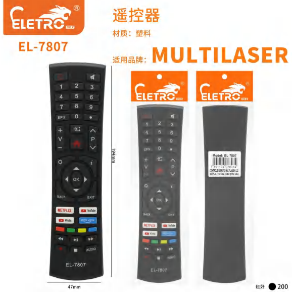 Controle Remoto EL-7807