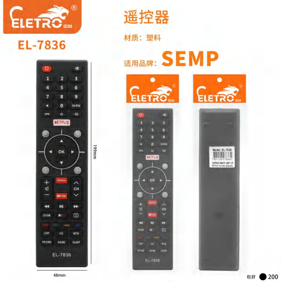 Controle Remoto EL-7836