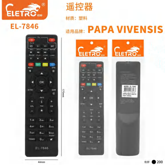 Controle Remoto EL-7846