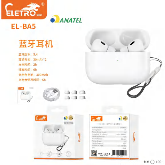 Fone De Ouvido EL-BA5